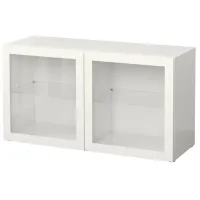 Dulap suspendat pentru baie Ikea 5381889  MDF / White