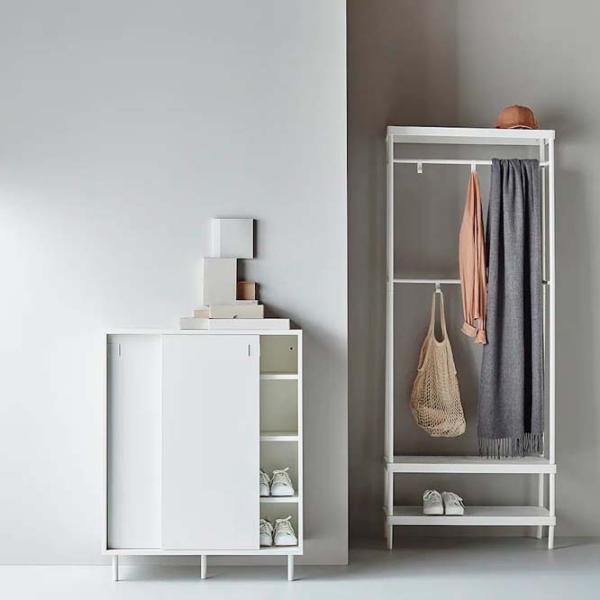 Dulap pentru încălțăminte Ikea Mackapar 102 x 80 x 35 /White /White photo 2