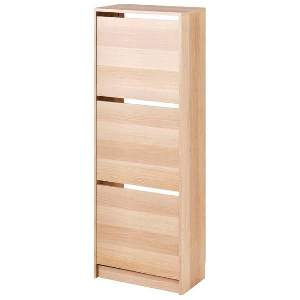 Обувной шкаф Ikea Bissa 135 x 49 x 28см /Wood /Wood photo 1