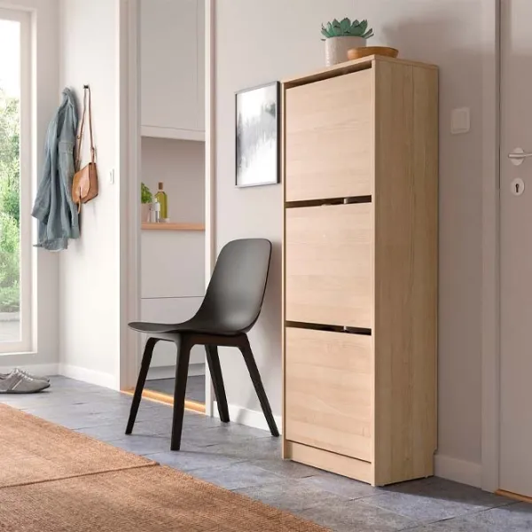 Обувной шкаф Ikea Bissa 135 x 49 x 28см /Wood /Wood photo 3