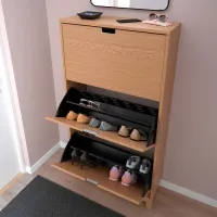 Dulap pentru încălțăminte Ikea Stall 148 x 79 x 29 /Oak /Oak photo 3