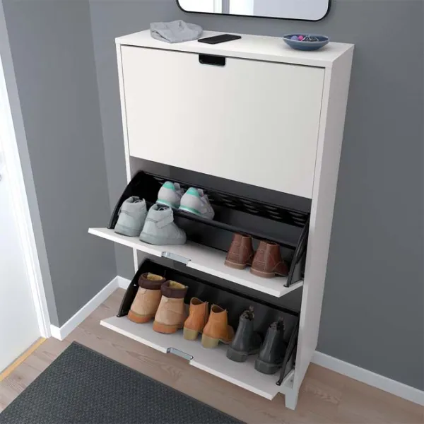 Dulap pentru încălțăminte Ikea Stall 148 x 79 x 29 /White /White photo 2 Dulap pentru încălțăminte Ikea Stall 148 x 79 x 29 /White /White photo 2