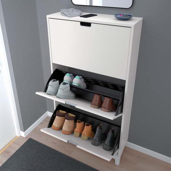 Dulap pentru încălțăminte Ikea Stall 148 x 79 x 29 /White /White photo 2 Dulap pentru încălțăminte Ikea Stall 148 x 79 x 29 /White /White photo 2