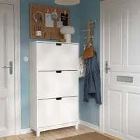 Обувной шкаф Ikea Stall 148 x 79 x 29см /White /Белый photo 3