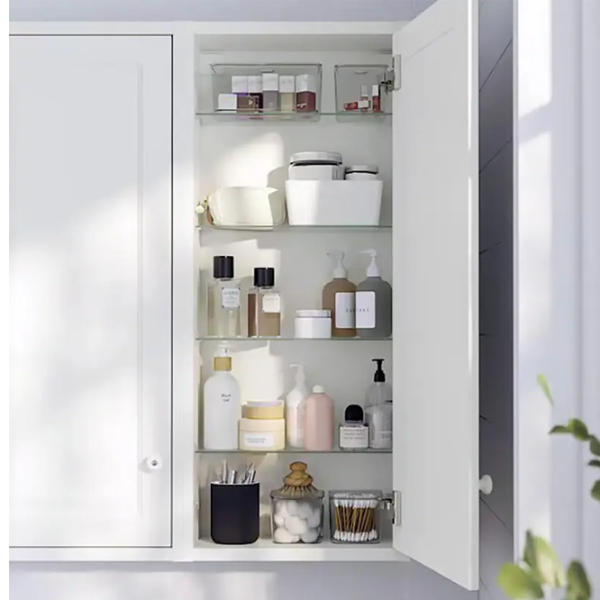 подвеснои шкаф для ваннои комнаты Ikea 5703654  МДФ / Grey photo 3
