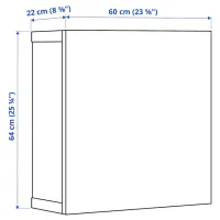 Dulap suspendat pentru baie Ikea 5381909 MDF / White photo 2