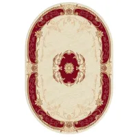 Covor Covoare Ungheni Premium Beige Red / Lână