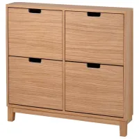 Dulap pentru încălțăminte Ikea Stall 90 x 96 x 17 /Oak /Oak