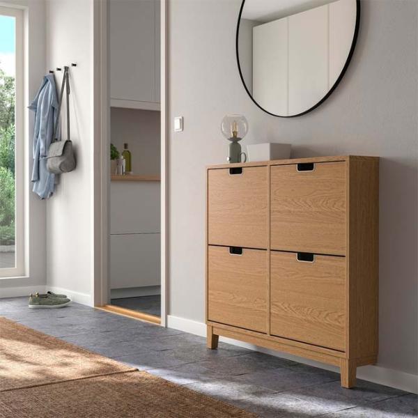 Обувной шкаф Ikea Stall 90 x 96 x 17см /Oak /Дуб photo 3 Обувной шкаф Ikea Stall 90 x 96 x 17см /Oak /Дуб photo 3