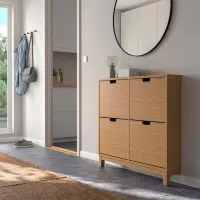 Обувной шкаф Ikea Stall 90 x 96 x 17см /Oak /Дуб photo 3