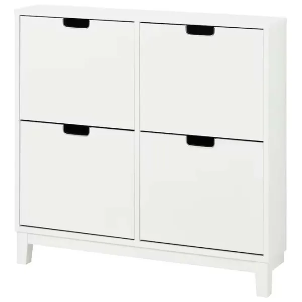 Обувной шкаф Ikea Stall 90 x 96 x 17см /White /Белый photo 1