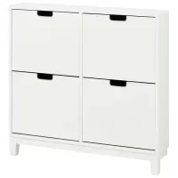 Обувной шкаф Ikea Stall 90 x 96 x 17см /White /Белый