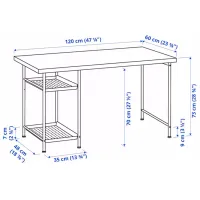 Masă de birou Ikea Lagkapten/Spand PAL/ Stejar Sonoma photo 6