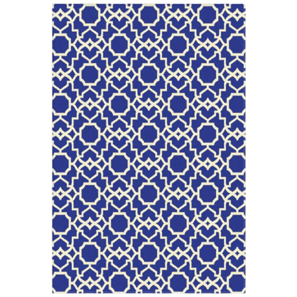 Covor Covoare Ungheni Matrix Blue White / Polipropilenă photo 1