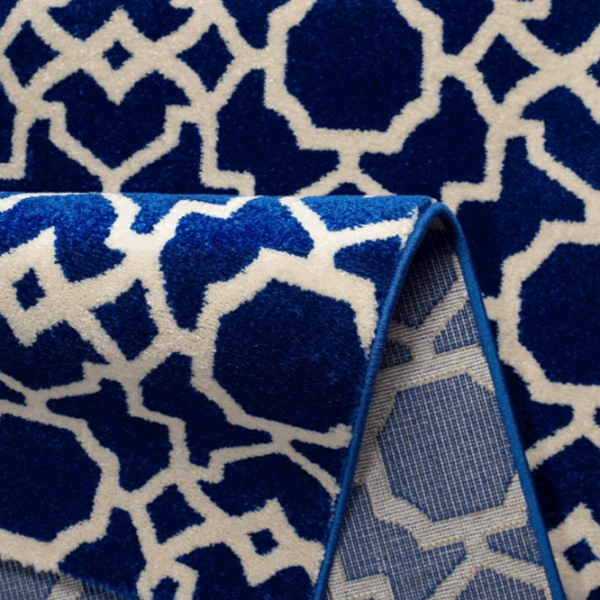 Covor Covoare Ungheni Matrix Blue White / Polipropilenă photo 4