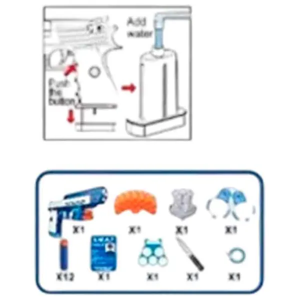 Водяной пистолет Richi Tichi 04453 8600028204453 3+ / Вода / Синий photo 5 Водяной пистолет Richi Tichi 04453 8600028204453 3+ / Вода / Синий photo 5