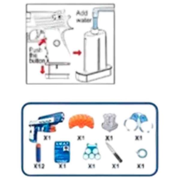 Водяной пистолет Richi Tichi 04453 8600028204453 3+ / Вода / Синий photo 5 Водяной пистолет Richi Tichi 04453 8600028204453 3+ / Вода / Синий photo 5