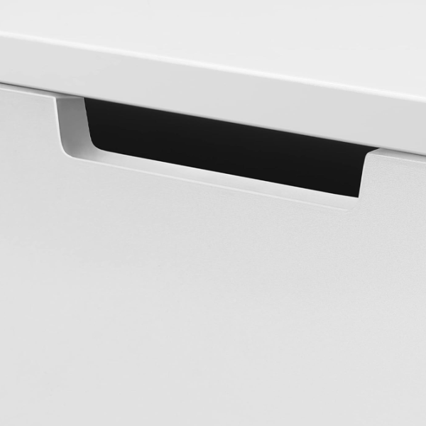 Noptiere Ikea Nordli 54 x 40 x 47 / PAL / White photo 2