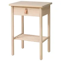 Noptiere Ikea Bjorksnas 69 x 48 x 38 / Masiv / Lemn natural