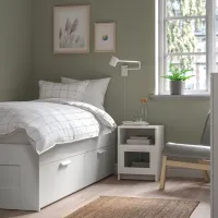 Тумбочки Ikea Brimnes 53 x 39 x 41см / ЛДСП / White photo 6
