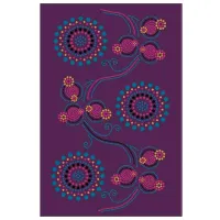 Ковер Covoare Ungheni Premiera Фиолетовый Синий / Шерсть