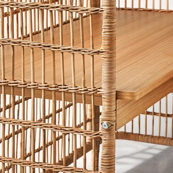 Masă de birou Ikea Fryksas  Ratan artificial/ Brown photo 4