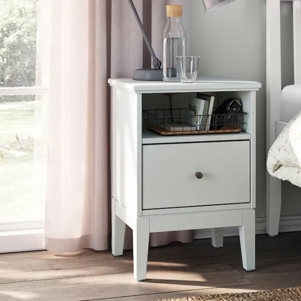 Noptiere Ikea Idanas 68 x 47 x 40 / PAL / White photo 4