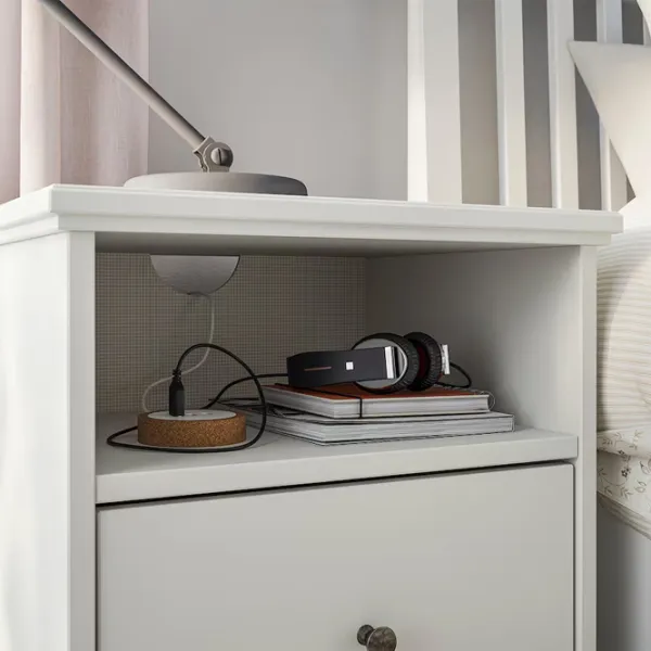Noptiere Ikea Idanas 68 x 47 x 40 / PAL / White photo 5
