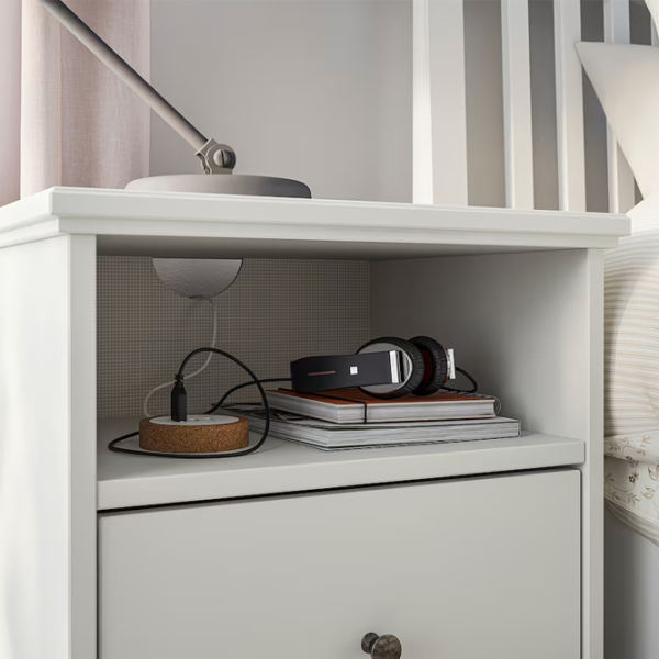 Noptiere Ikea Idanas 68 x 47 x 40 / PAL / White photo 5