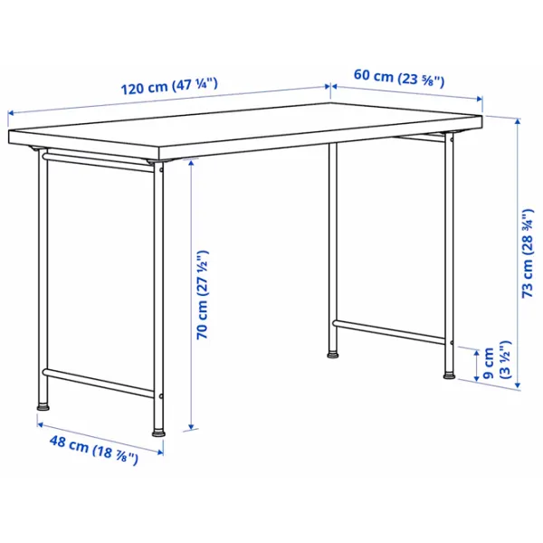 Офисный стол Ikea Lagkapten/Spand ДСП/ Белый photo 5