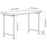 Masă de birou Ikea Linnmon/Spand PAL/ Stejar Sonoma photo 2