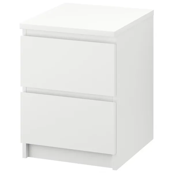 Noptiere Ikea Malm 2 55 x 40 x 48 / PAL / White photo 1 Noptiere Ikea Malm 2 55 x 40 x 48 / PAL / White photo 1