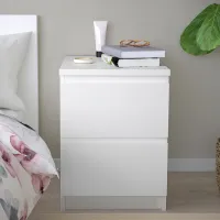 Noptiere Ikea Malm 2 55 x 40 x 48 / PAL / White photo 4