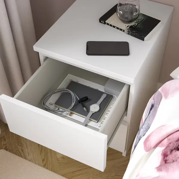 Noptiere Ikea Malm 2 55 x 40 x 48 / PAL / White photo 6 Noptiere Ikea Malm 2 55 x 40 x 48 / PAL / White photo 6