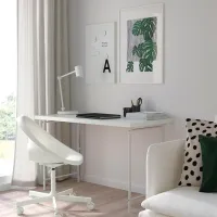 Офисный стол Ikea Lagkapten/Spand ДСП/ Белый photo 2
