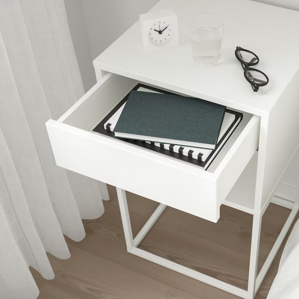 Тумбочки Ikea Vikhammer  65 x 40 x 39см / ЛДСП / White photo 2 Тумбочки Ikea Vikhammer  65 x 40 x 39см / ЛДСП / White photo 2