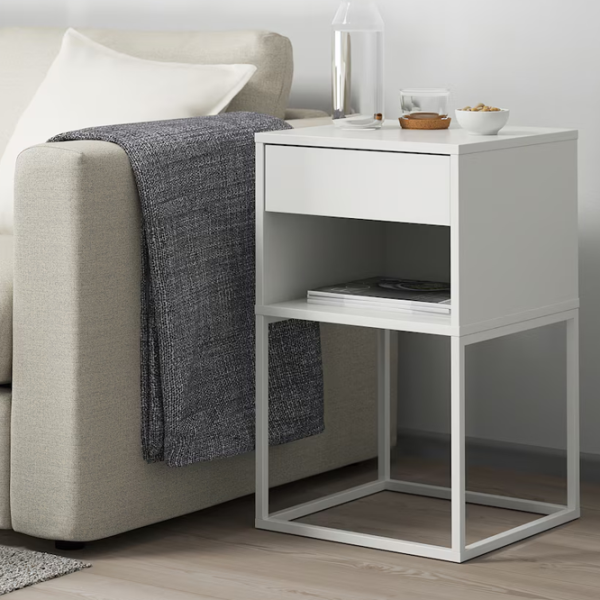 Тумбочки Ikea Vikhammer  65 x 40 x 39см / ЛДСП / White photo 3 Тумбочки Ikea Vikhammer  65 x 40 x 39см / ЛДСП / White photo 3
