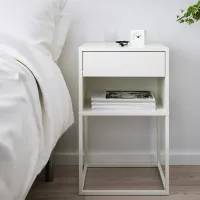 Тумбочки Ikea Vikhammer 65 x 40 x 39см / ЛДСП / White photo 5