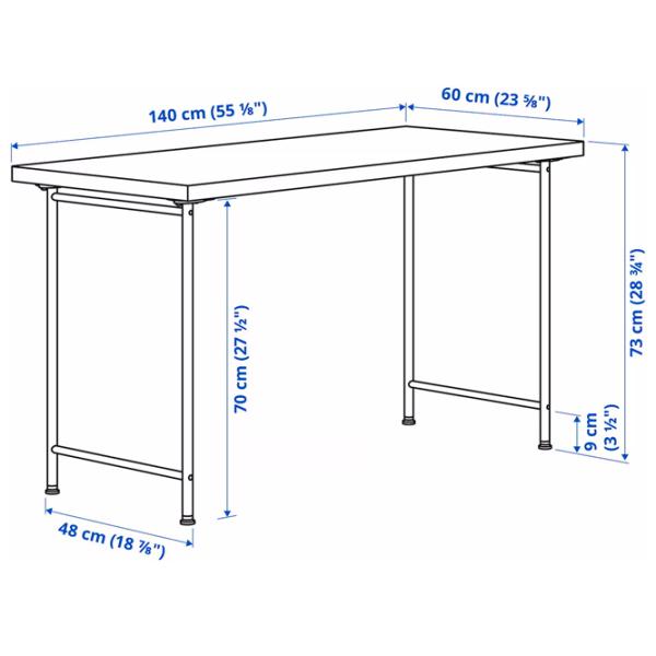 Офисный стол Ikea Lagkapten/Spand ДСП/ Белый photo 5