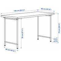 Masă de birou Ikea Lagkapten/Spand PAL/ White photo 5