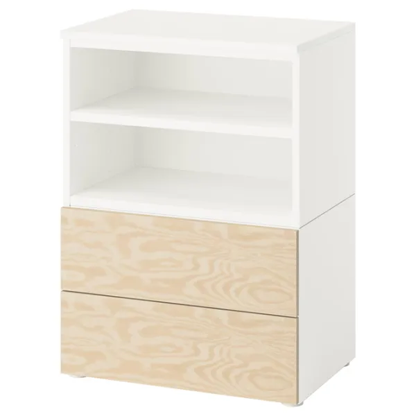 Noptiere Ikea Platsa/Kalbaden 83 x 60 x 42 / PAL / White photo 1 Noptiere Ikea Platsa/Kalbaden 83 x 60 x 42 / PAL / White photo 1