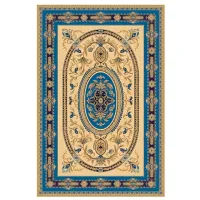 Covor Covoare Ungheni Premiera Blue Beige / Lână