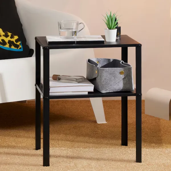 Noptiere Ikea Knarrevik  45 x 37 x 28 / Metal / Black photo 4