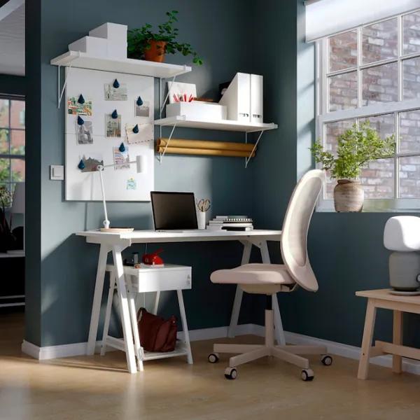 Masă de birou Ikea Trotten PAL/ White photo 2