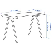 Офисный стол Ikea Trotten ДСП/ Белый photo 3