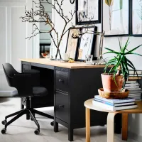 Masă de birou Ikea Hemnes PAL/ Stejar Sonoma photo 3