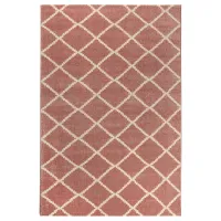 Covor Covoare Ungheni Matrix Brown Pink / Polipropilenă