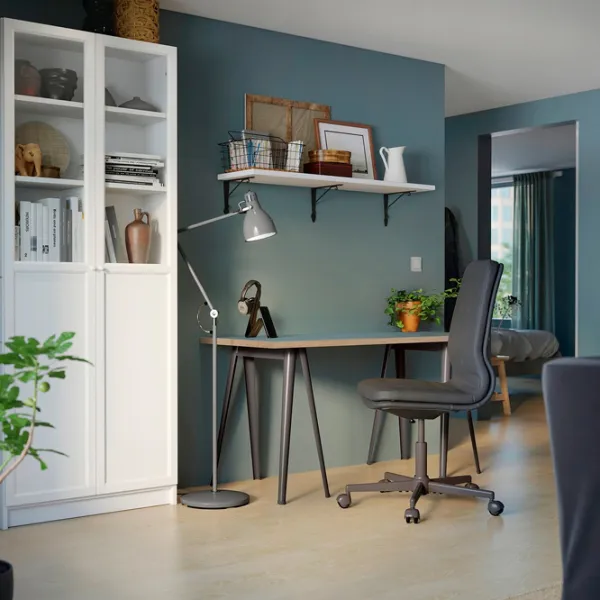 Офисный стол Ikea Lagkapten/Narspel ДСП/ Аквамариновый photo 3 Офисный стол Ikea Lagkapten/Narspel ДСП/ Аквамариновый photo 3