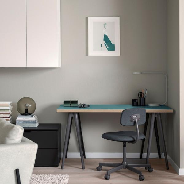 Офисный стол Ikea Lagkapten/Narspel ДСП/ Аквамариновый photo 4 Офисный стол Ikea Lagkapten/Narspel ДСП/ Аквамариновый photo 4