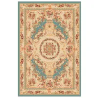 Covor Covoare Ungheni Premiera Beige Blue / Lână